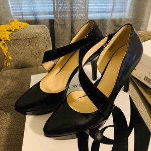 Nine West Black Platform Pump